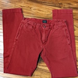 J. Crew Sun Faded Brick Red Chino Pants